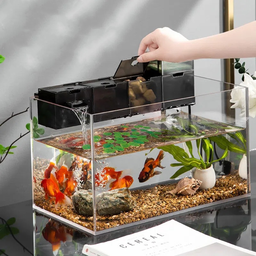 Aquarium Fish Waste Collector - Üçü bir arada Harici Akvaryum Filtresi