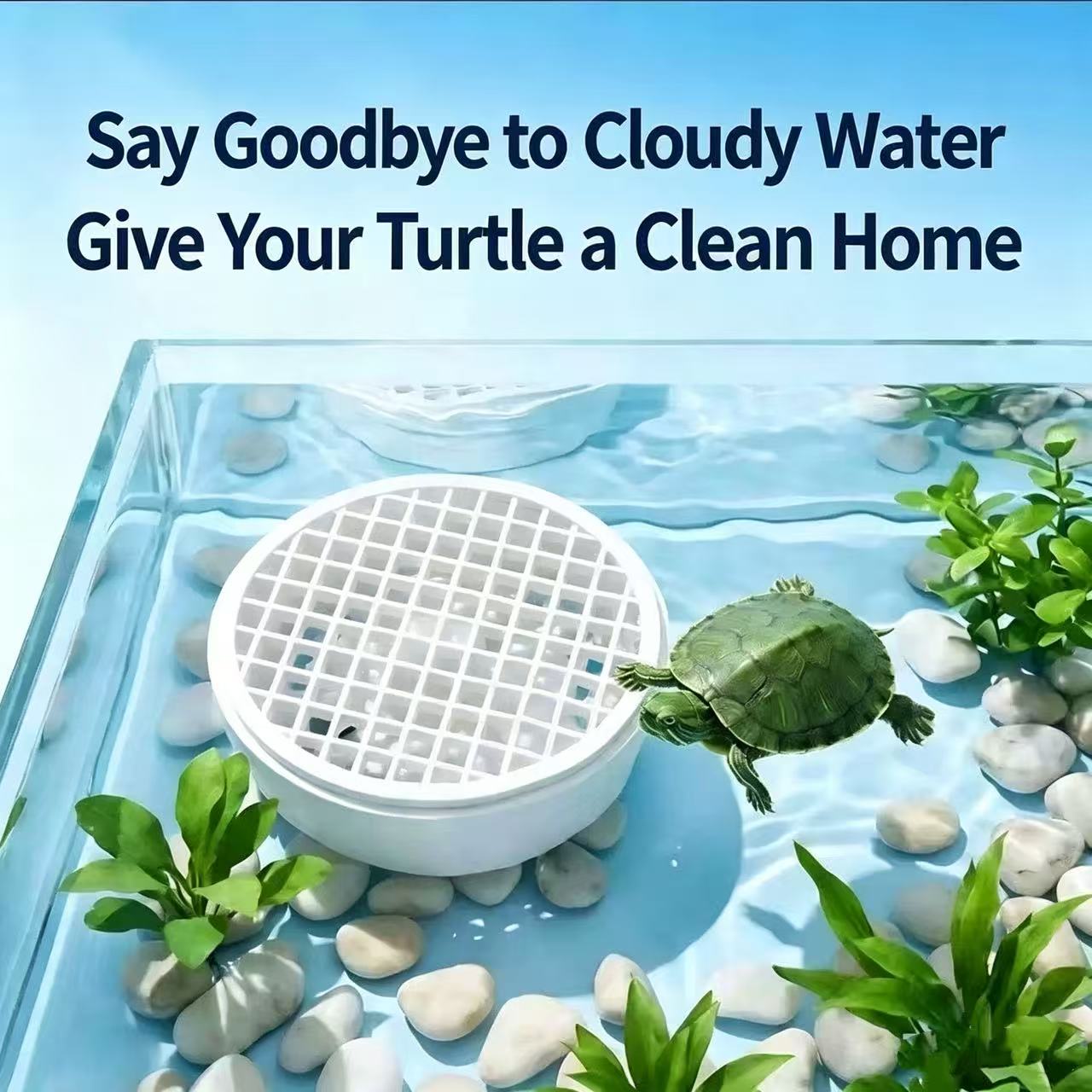 Aquarium Fish Waste Collector - Kaplumbağa Dışkı Toplayıcı Ayrılabilir Akvaryum Kaplumbağa