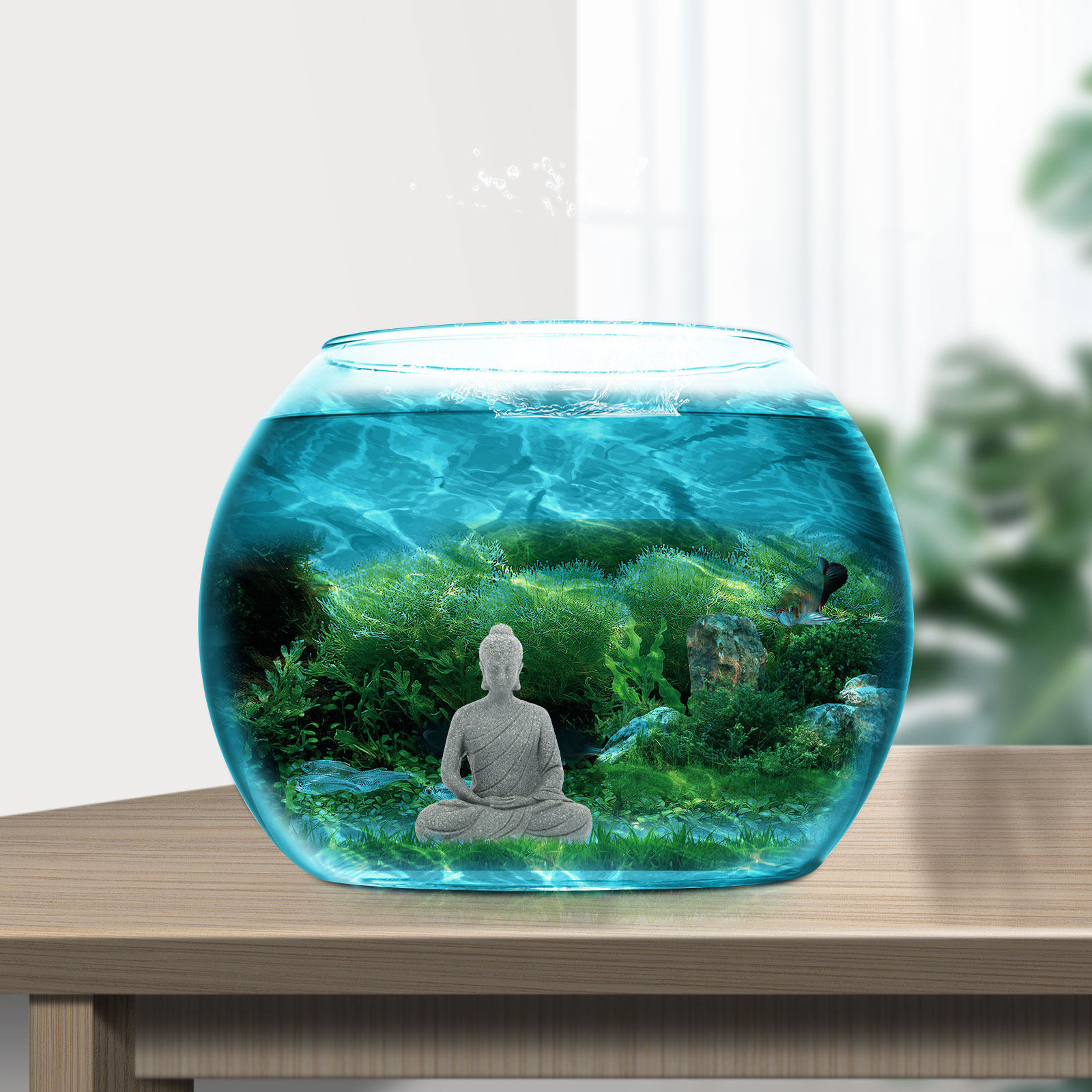 Mini Buda Heykeli Reçine Akvar - Aquarium Fish Small incelemesi ve fiyatı