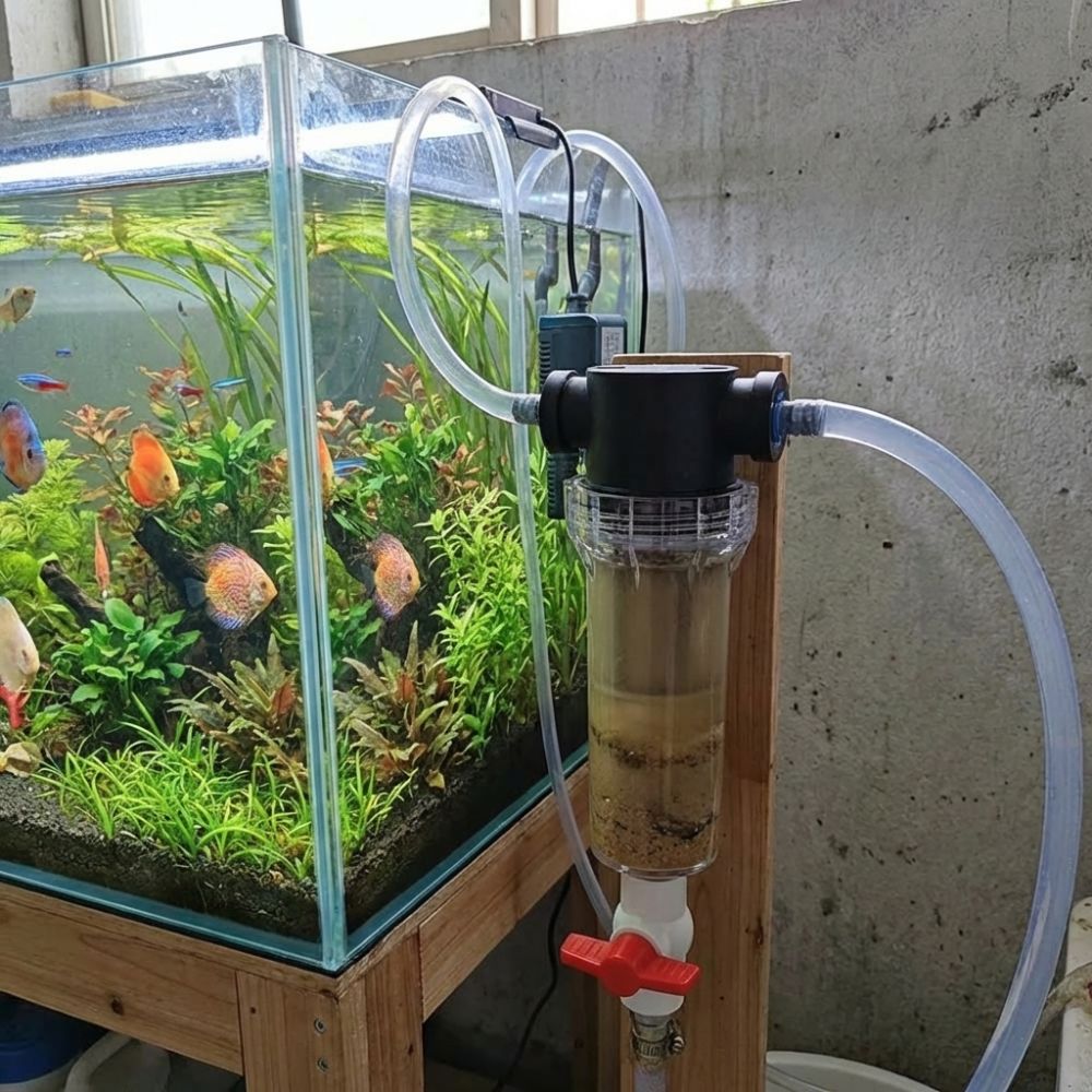 1/2 3/4 Dişi Dişli Akvaryum Dı - Aquarium Fish Waste Collector incelemesi ve fiyatı