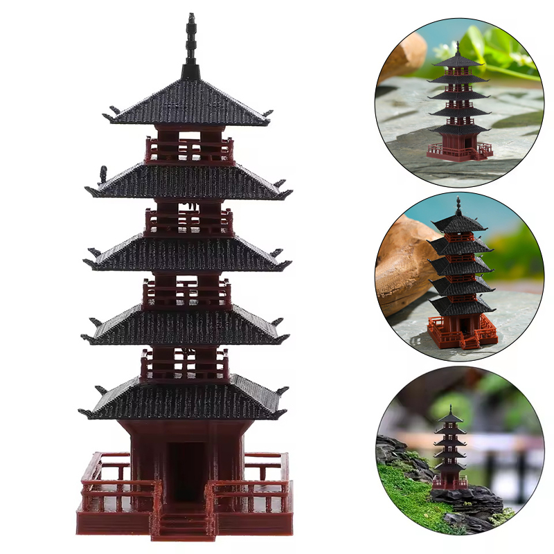 Mini Pagoda Heykeli Antik Bina - Aquarium Fish Small incelemesi ve fiyatı